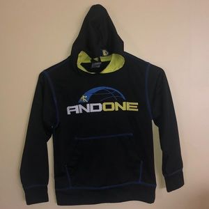 And One XS hooded sweatshirt